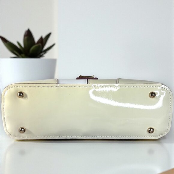 Dooney & Bourke Colorblock Patent Leather Baguette Shoulder Bag - New - Picture 7 of 17